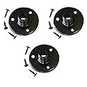 Audio2000'S AST4264BX3 3-Pack Black Microphone Gooseneck Table Mounts with 5/8" X 27 Threads and Mounting Screws