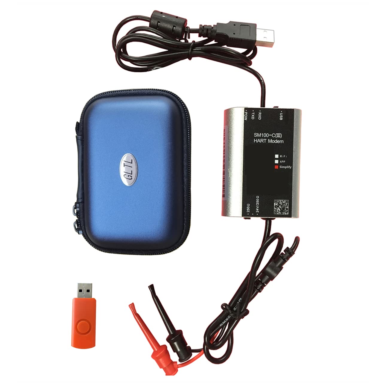 integrative USB Hart Modem USB to Hart Protocol Modem Hart Transmitter HART Convertor (Suitable for All Devices Which Support Hart Protocol)