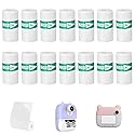 14Rolls Thermal Sticker Paper for Mini Printer Sticker Maker,53 X 28mm,Self-Adhesive Mini Thermal Printer Paper,White Portable Thermals Labels