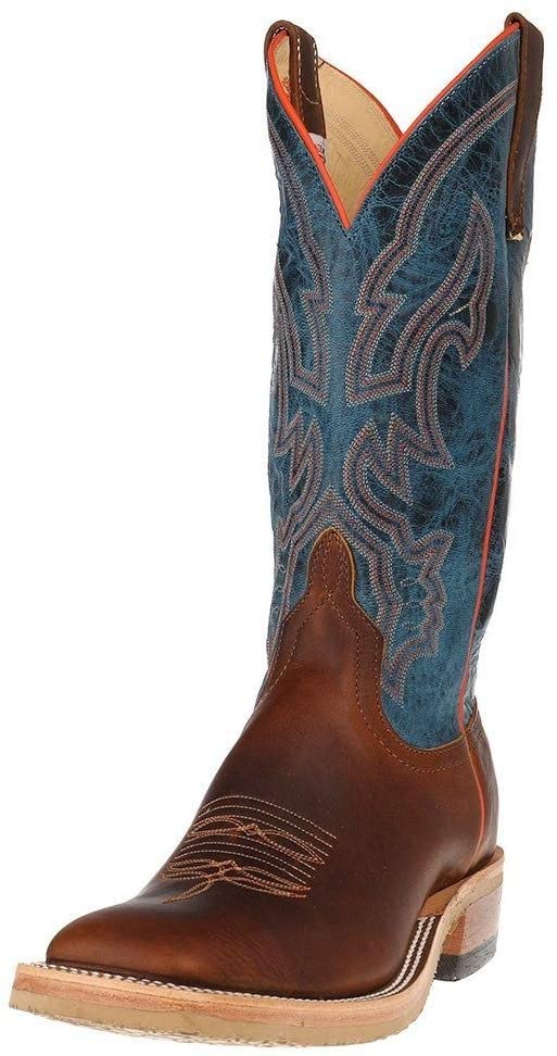 Anderson Bean Men's Square Toe Briar Danube Mad Dog Boot Size 8EE, Blue, 8 Wide