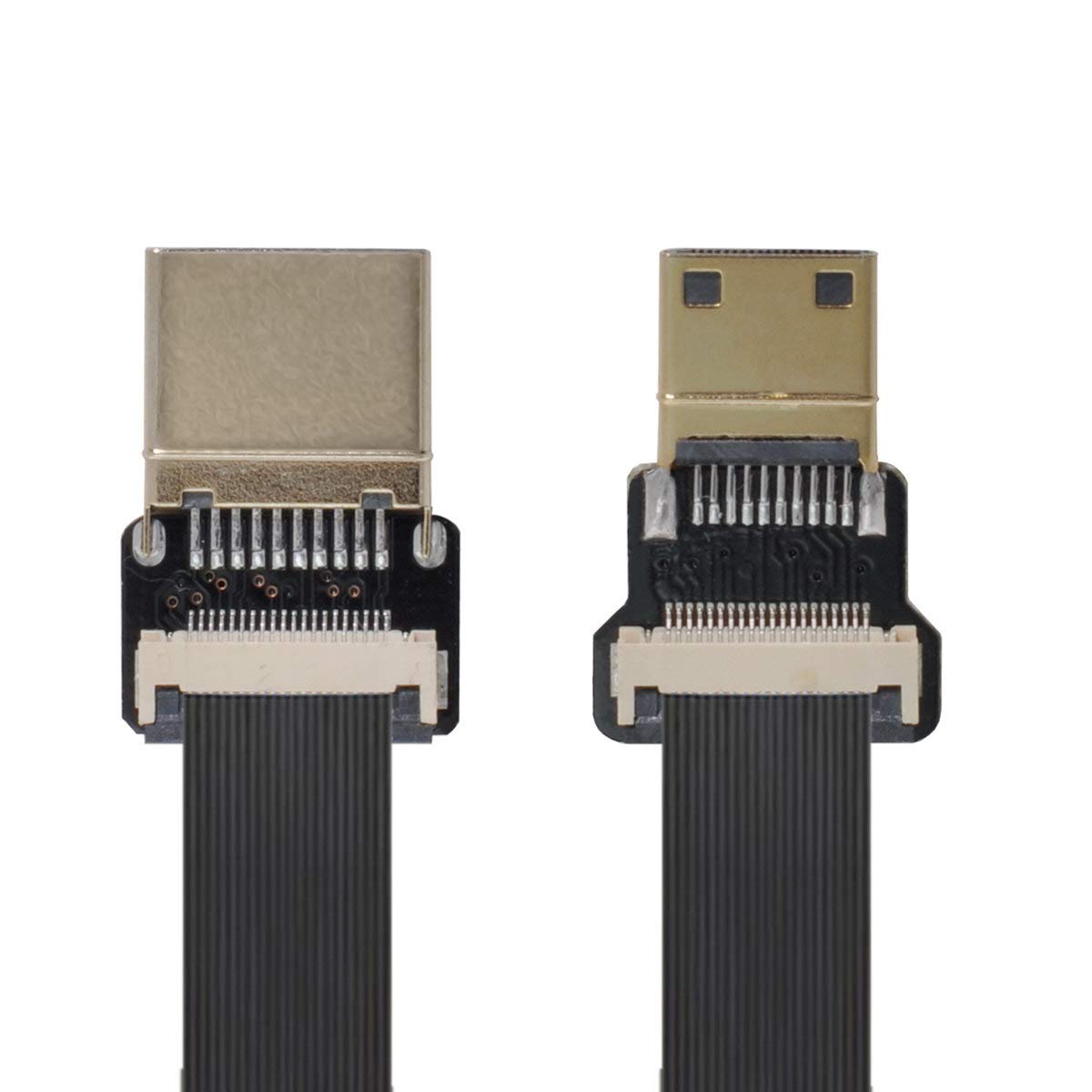 xiwai CYFPV Mini HDMI Male to HDMI Male FPC Flat Cable 1080P for FPV HDTV Multicopter Aerial Photography (0.1M)