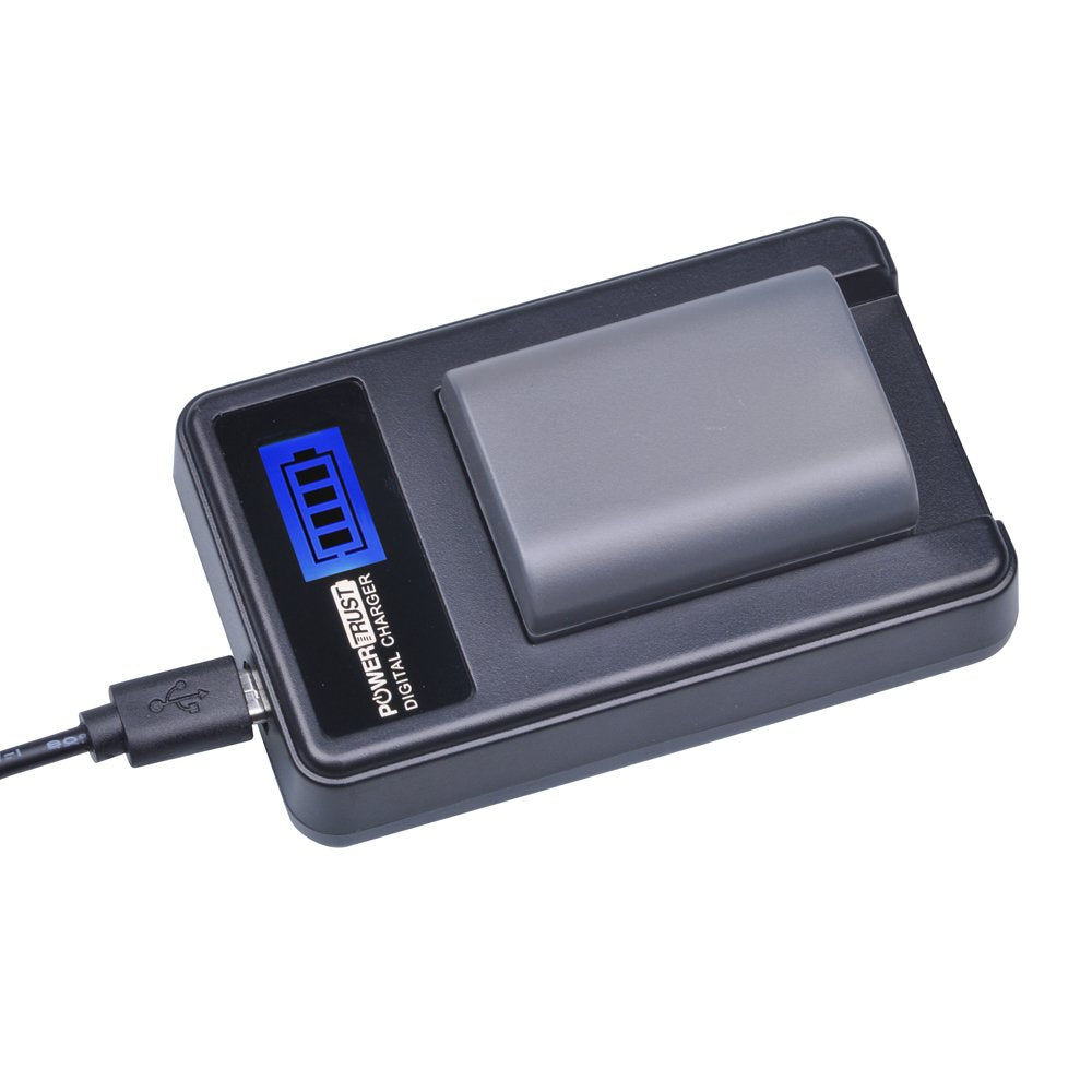 PowerTrust 2 Pack NB-2L NB-2LH 1400 mAh Camera Battery and LCD USB Charegr for Canon 350D 400D G7 G9 S30 S40 z1 Kiss N X Rebel XT XTi