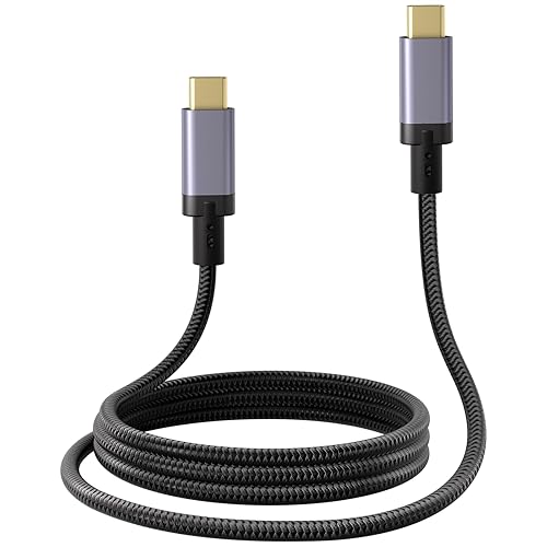 Henrety USB C Cable, USB4 Cable 240W Fast Charging, 40Gbps Data Transfer, 8K Video, Thunderbolt 4/3 Compatible, USB-C for iPhone 16, iPad, MacBook