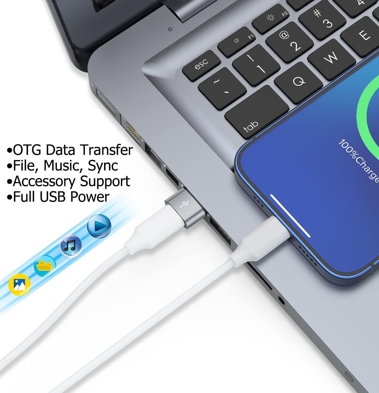 USB-C Female to USB 3.0 Male Adapter (2Pack) Compatible with Your Samsung Galaxy Book Pro 360 (13.3-inch) Multi use converting add Functions Such as…
