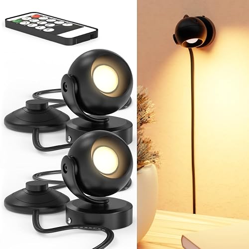 Sunco Spot Lights Indoor, LED Uplighting Ceiling Spotlight Fixtures, Plant Light Décor, 300 LM, 3W, Selectable CCT 2700K/4000K/5000K, 50000 Lifetime