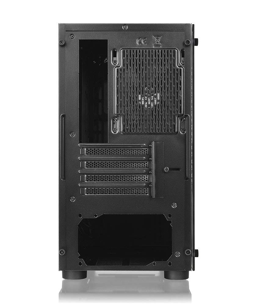 Thermaltake Versa H18 Tempered Glass Black Spcc Micro ATX Gaming Computer Case CA-1J4-00S1WN-01