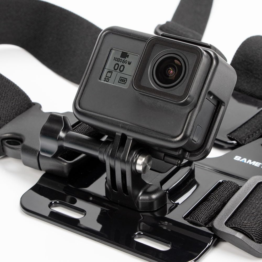 Sametop Head Mount Strap Chest Mount Harness Chesty Kit Compatible with GoPro Hero 13, 12, 11, 10, 9, 8, 7, 6, 5, 4, Session, 3+, 3, 2, 1, Hero