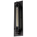 Sunlite 07038-SU Vintage-Inspired Tubular Cage Wall Sconce, Steampunk Industrial Light, Antique Style Metal Fixture, Medium Base Socket (Bulb Not