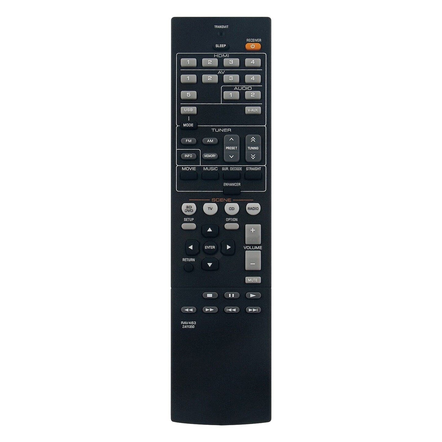 NTQinParts Replacement Remote Control Controller for Yamah RX-V375 5.1 Natural Sound HDMI AV Home Theater Stereo Receiver