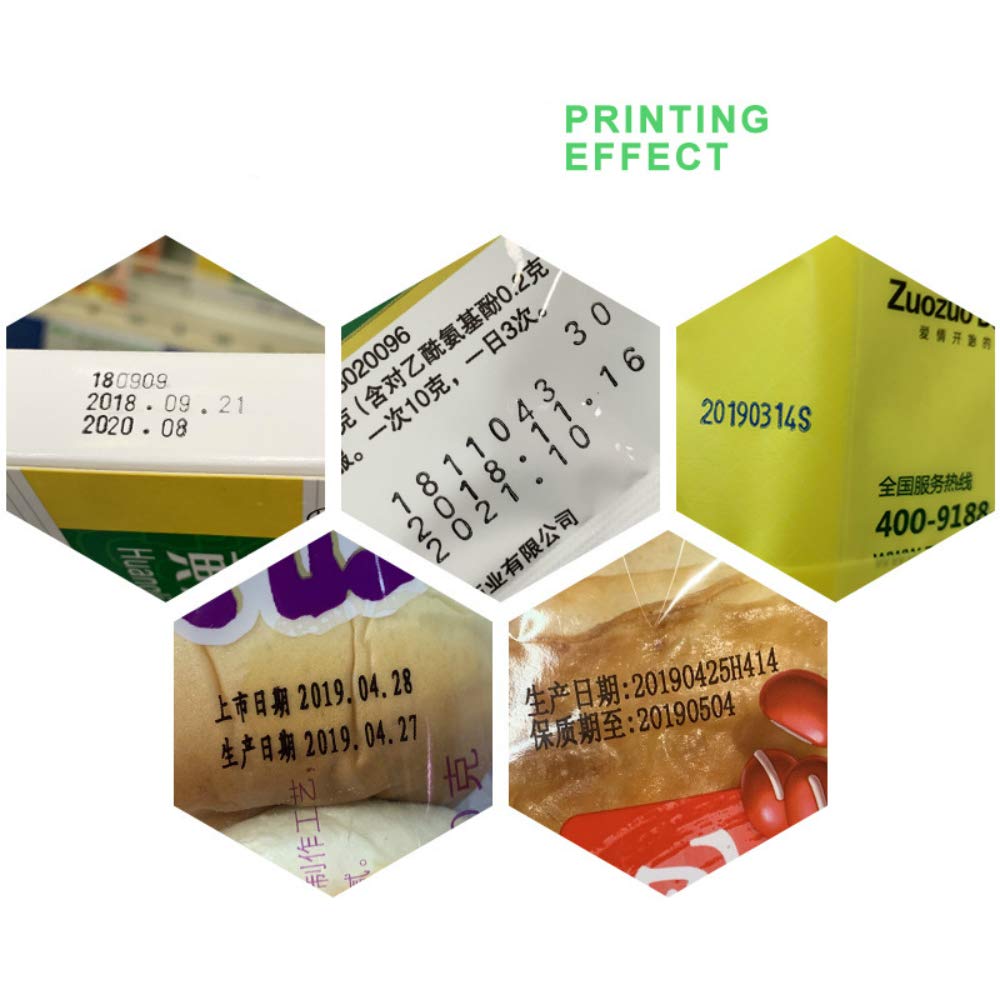 5 Rolls Ribbon 30mm x 100m Thermal Transfer Ribbon for Date Coder Printer Machine HP-241 241B 241S TJ-08 DY-8 DY-6 SCF-900(White)