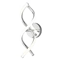 artika DNA 12W LED Modern Wall Sconce Light, Chrome Finish, Ideal for Bathroom, Living Room, Bedroom, Hallway - 850 Lumens, 3500 Kelvin, Made