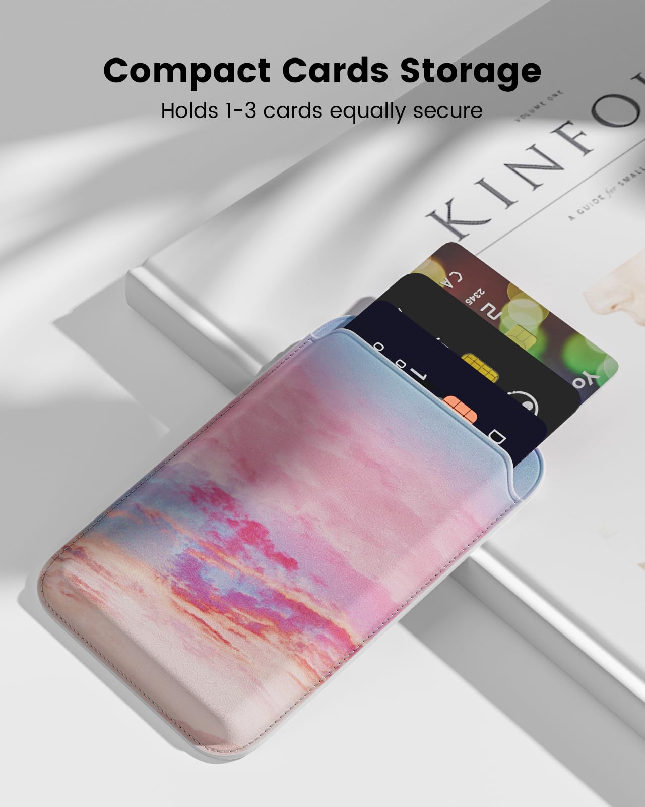 SOFTGAS Magnetic Phone Wallet for Apple MagSafe, Card Wallet Holder for iPhone 15 Pro Max/15 Plus/15 Pro/15, 14 Pro Max/14 Plus/14 Pro/14, 13 Pro