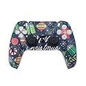 Glossy Glitter Gaming Skin Compatible with PlayStation 5 Controller - Merry Christmas - Premium 3M Vinyl Protective Wrap Decal Cover - Easy to Apply |