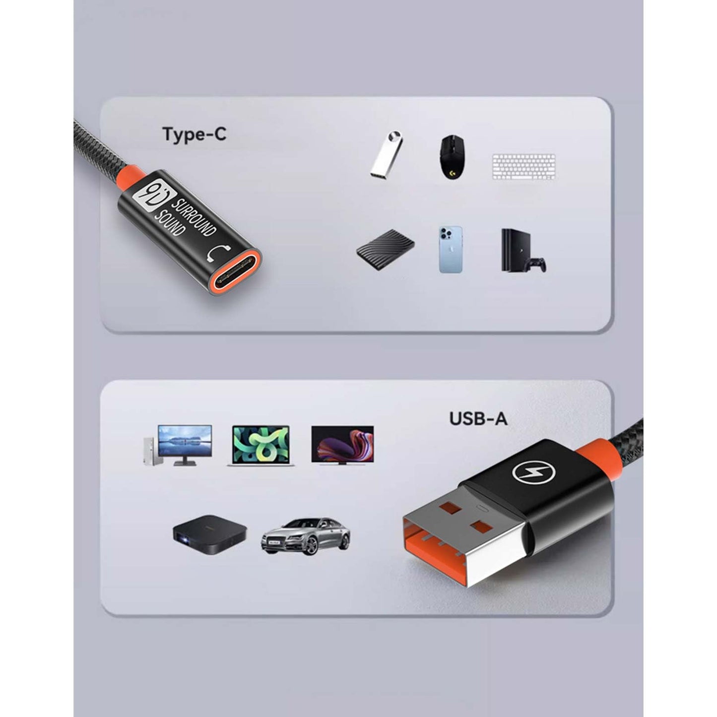 POHFP USB C Female to USB Male Adapter 3.3Ft, Type C to A Charger Cable, Upgraded Type C to USB Male Adapter High-Speed Data Transmission for Laptop…