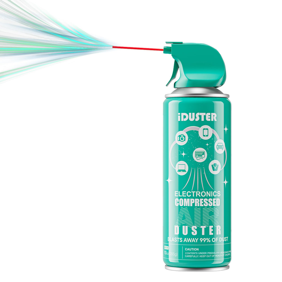 Compressed Canned Air Duster for Computer - iDuster Disposable Electronic Keyboard Cleaner for Cleaning Duster, 3PCS(10oz)