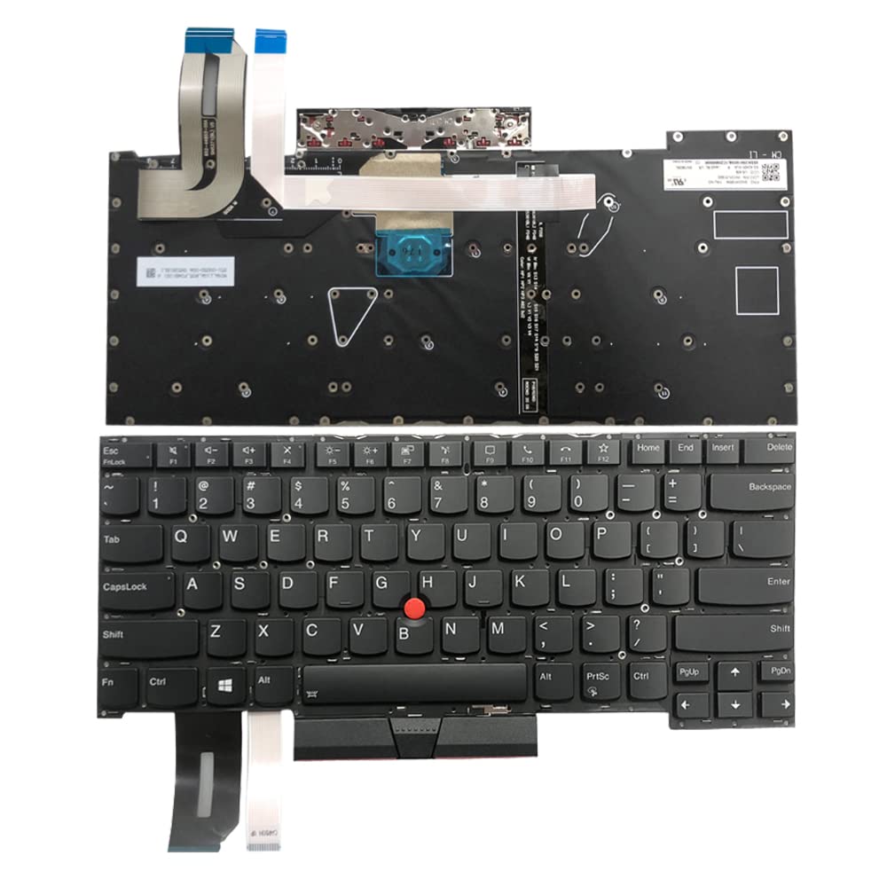 Zahara US no Backlight Keyboard Laptop for Lenovo ThinkPad T14S Gen1 Gen2 20T0 20T1 20UH 20UJ/ThinkPad P1 Gen 3 Type 20TH 20TJ/ ThinkPad X1 Extreme