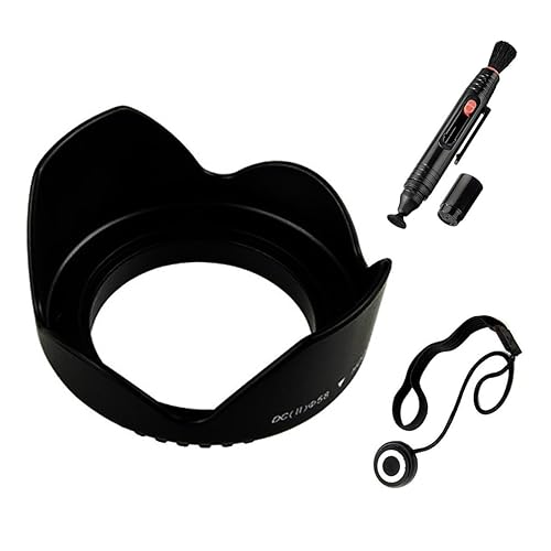 UltraPro 49mm PREMIUM Digital Tulip Flower Lens Hood Bundle, Includes Flower Tulip Lens Hood + Lens Cleaning Pen + Lens Cap Keeper. For The Sony Alpha