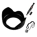 UltraPro 49mm PREMIUM Digital Tulip Flower Lens Hood Bundle, Includes Flower Tulip Lens Hood + Lens Cleaning Pen + Lens Cap Keeper. For The Sony Alpha