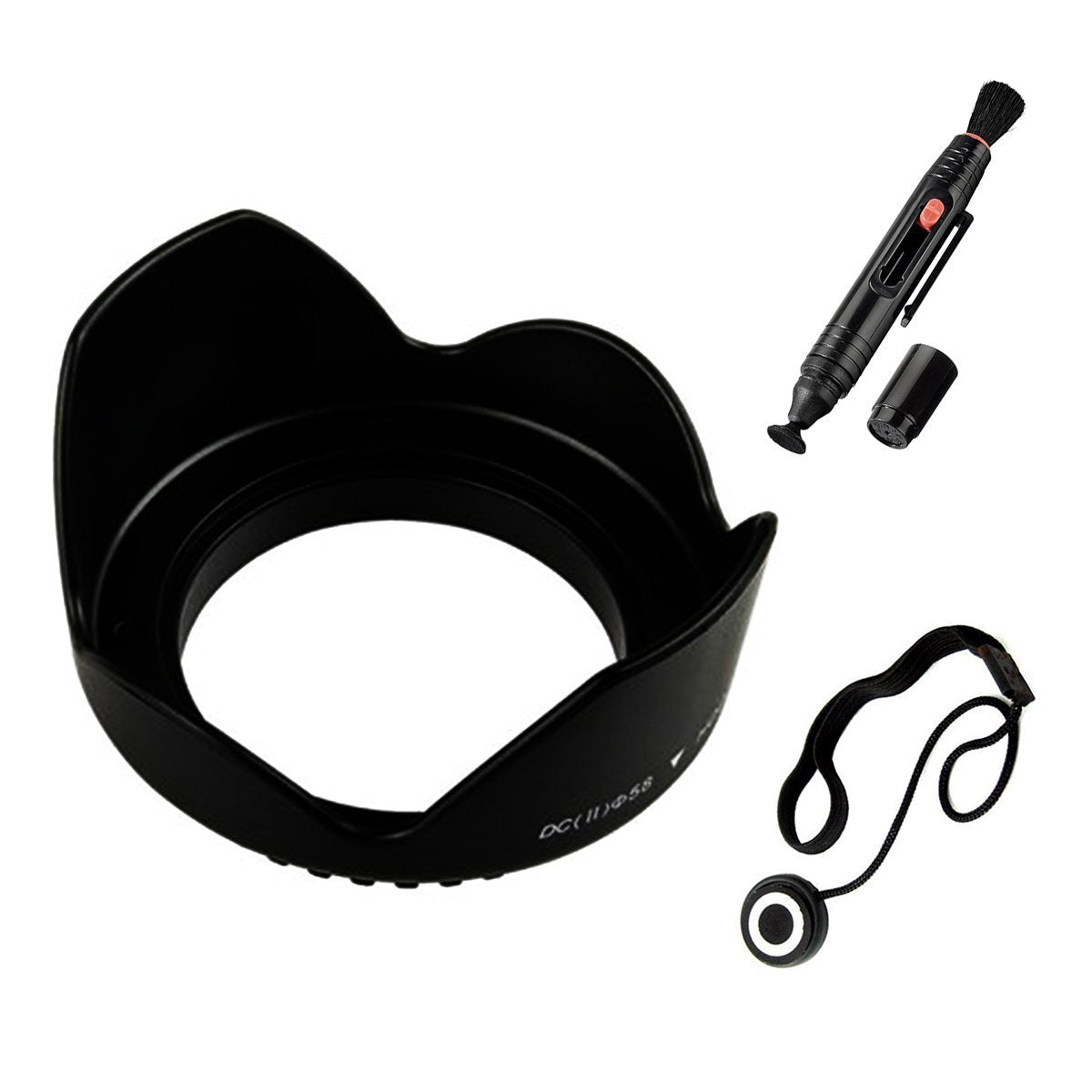 UltraPro 49mm PREMIUM Digital Tulip Flower Lens Hood Bundle, Includes Flower Tulip Lens Hood + Lens Cleaning Pen + Lens Cap Keeper. For The Sony Alpha