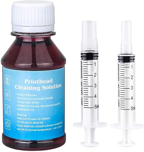 TBTeekk Inkjet Printhead Cleaner for TS8020, MG6821, MG5721, MG5722, MG6620, MG6420, MG5522, IP3600, IP4700 Printer Cleaning Solution - 100ml