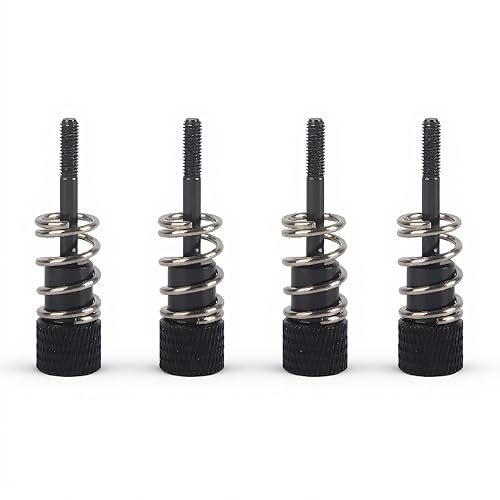 fosa 4pcs Replacement Aluminum M3 Installation Screws for Computer CPU Water Cooling Block for 1150 1151 1155 1156 (Black)