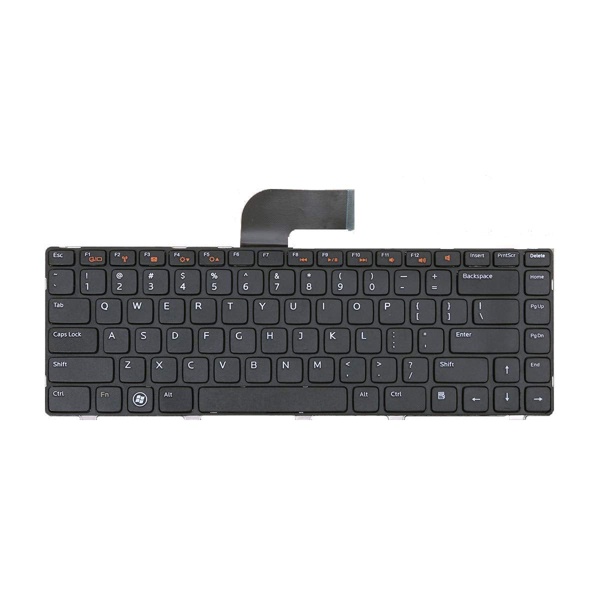 Laptop Replacement Keyboard for Dell Inspiron 14R N4110 N4120 M4110 N4050 N5040 N5050 M5040 M5050, VOSTRO 1440 1445 1450 1550 2420 2520 3350 3450 3460