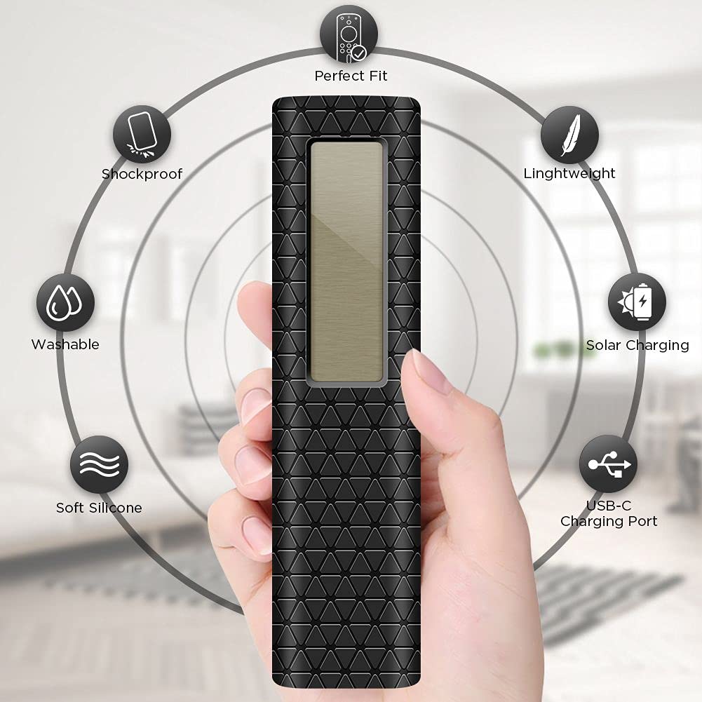 Silicone Case for Samsung BN59-01357A BN59-01363A BN59-01311B, Anti Slip Back Cover for 2021 Solar Cell Remote Control, Protective Case for Samsung