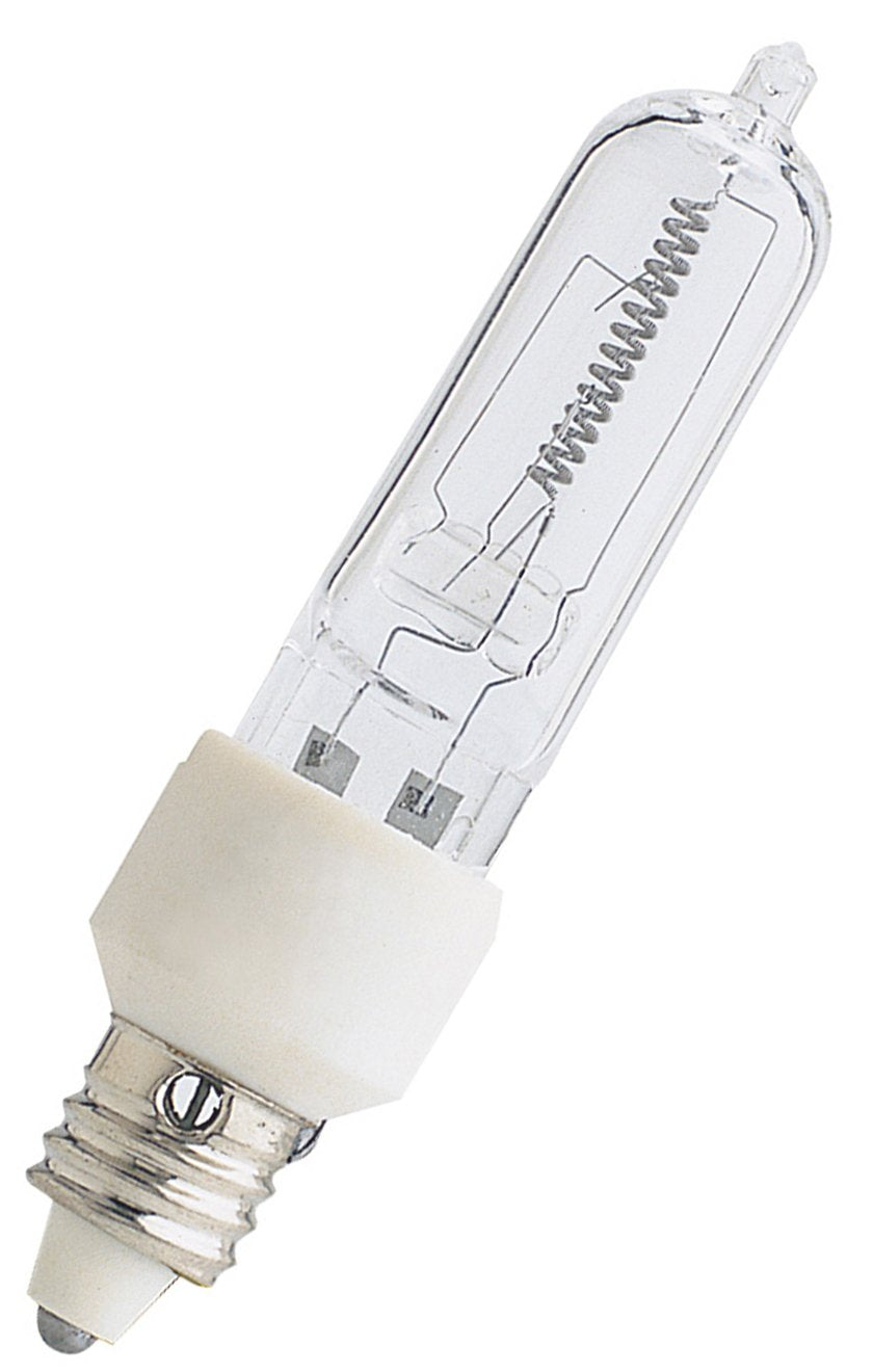 Feit Electric BPQ100/CL/MC Light Bulb, Mini Candelabra - Halogen, Clear 120v/100w