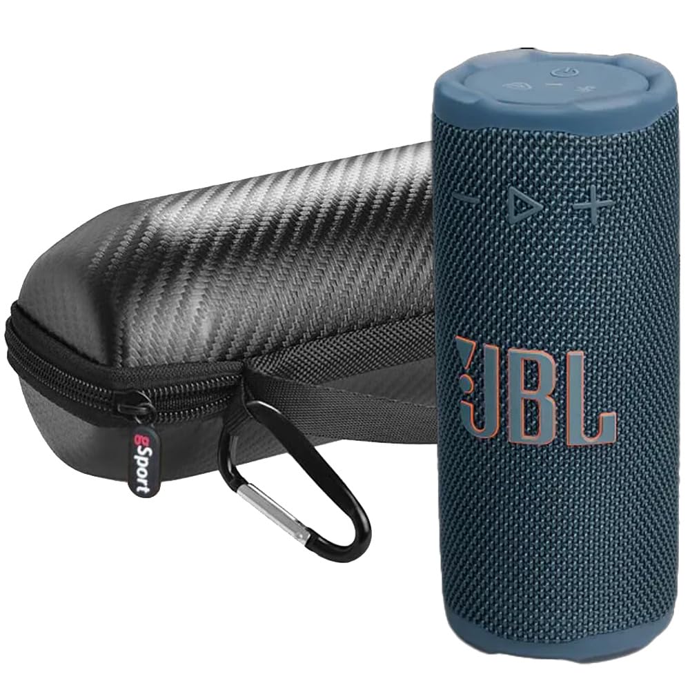 JBL Grip Compact Portable Bluetooth Speaker Bundle with gSport Case (Blue)