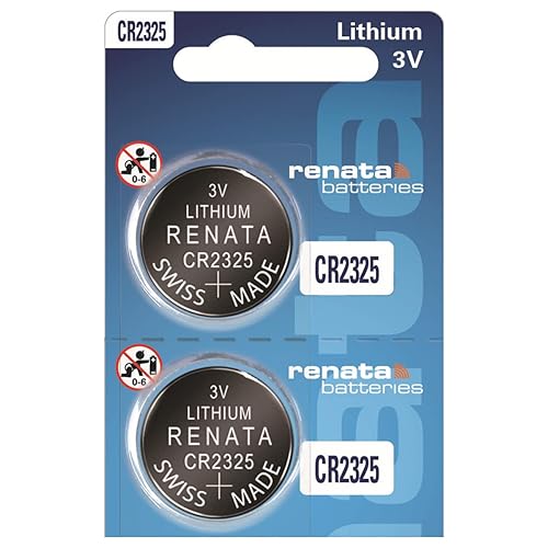 Renata CR2325 Batteries - 3V Lithium Coin Cell 2325 Battery (2 Count)