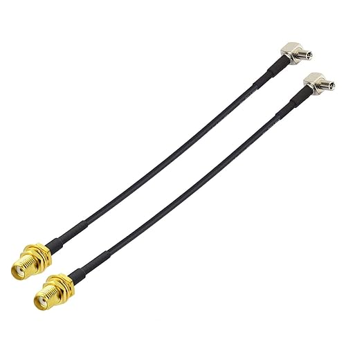 Bingfu 4G LTE Antenna Adapter TS9 Connector to SMA Female Coaxial Pigtail Cable 15cm 6 inch (2-Pack) Compatible with 4G LTE Mobile Broadband Modem
