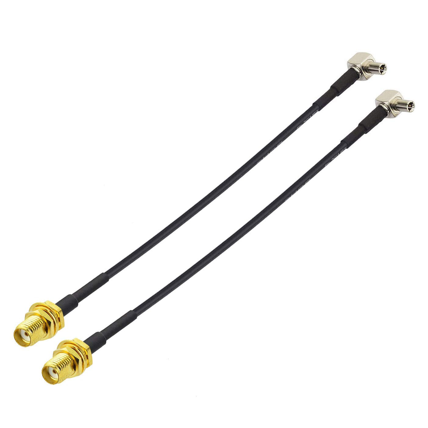 Bingfu 4G LTE Antenna Adapter TS9 Connector to SMA Female Coaxial Pigtail Cable 15cm 6 inch (2-Pack) Compatible with 4G LTE Mobile Broadband Modem