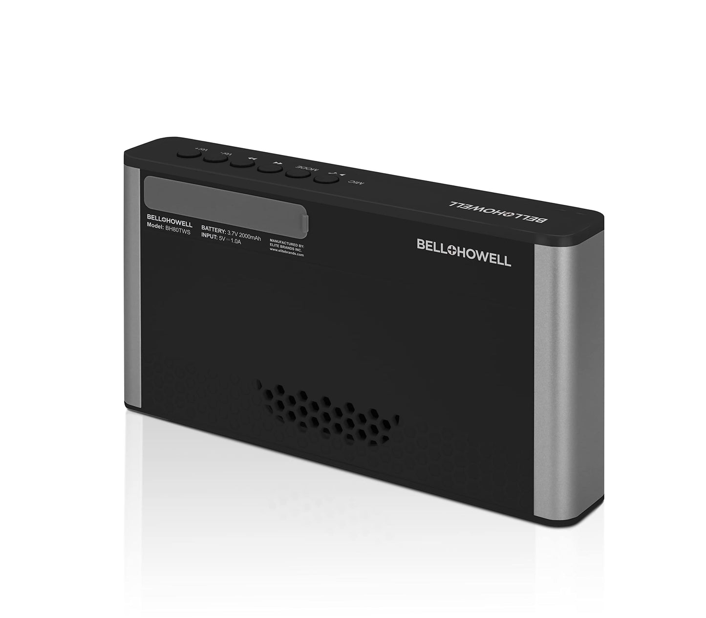Bell + Howell BH80TWS True Wireless Stereo Link Neo-Retro Bluetooth Speaker, Black