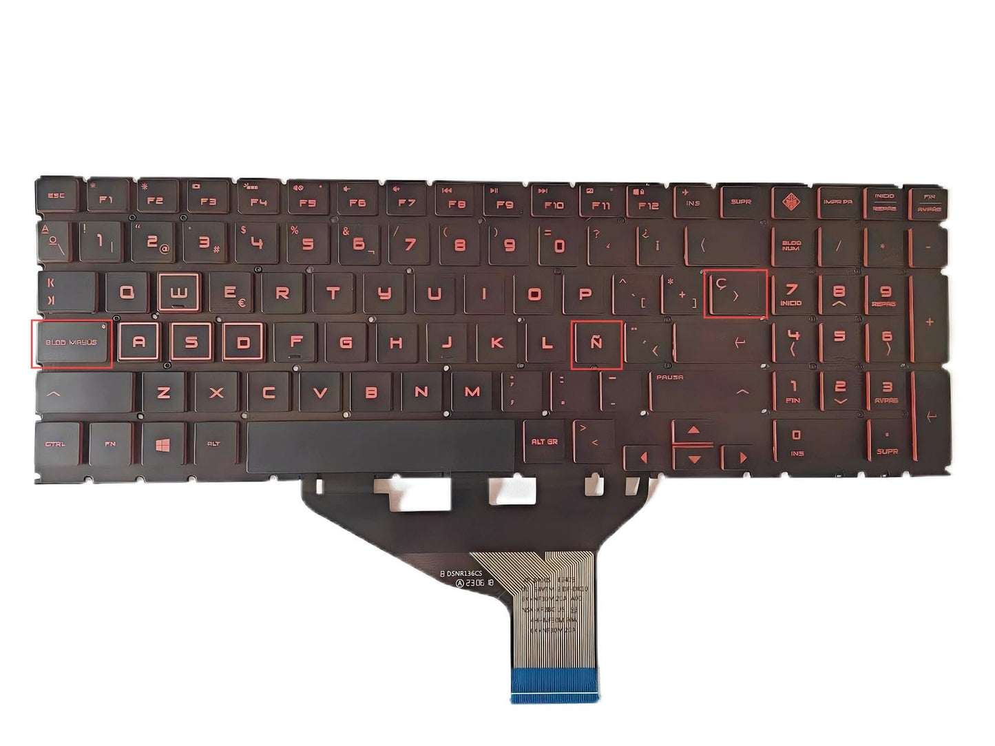 Laptop Replacement Latin Spanish Layout Keyboard for HP Omen 15-DC 15-DC1018ca 15-DC1085NR 15-DC0010CA 15-DC0010NR 15-DC0020CA 15-DH 15-DH002NR