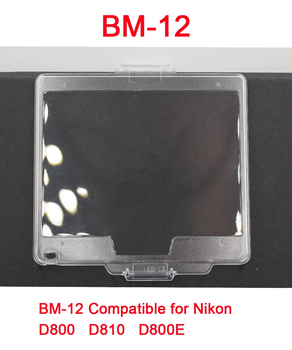 FANZR Screen Protective Cover Compatible for Nikon D800 SLR Camera (BM-12), Transparent ABS Anti-Scratch Screen Protector (2 Pack)
