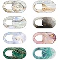 Marble Laptop Camera Cover Slide Cute 8 Pack, Webcam Cover Slide Phone Camera Cover, FadyRaye Ultra-Thin Computer Camera Cover Slide Blocker Fits Cell