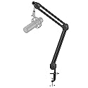 InnoGear Boom Arm Microphone Stand, Max Load 4.4 Lbs Desk Mic Arm Stand for Blue Yeti HyperX QuadCast S SoloCast Shure SM7B AT2020 Fifine AM8 Razer