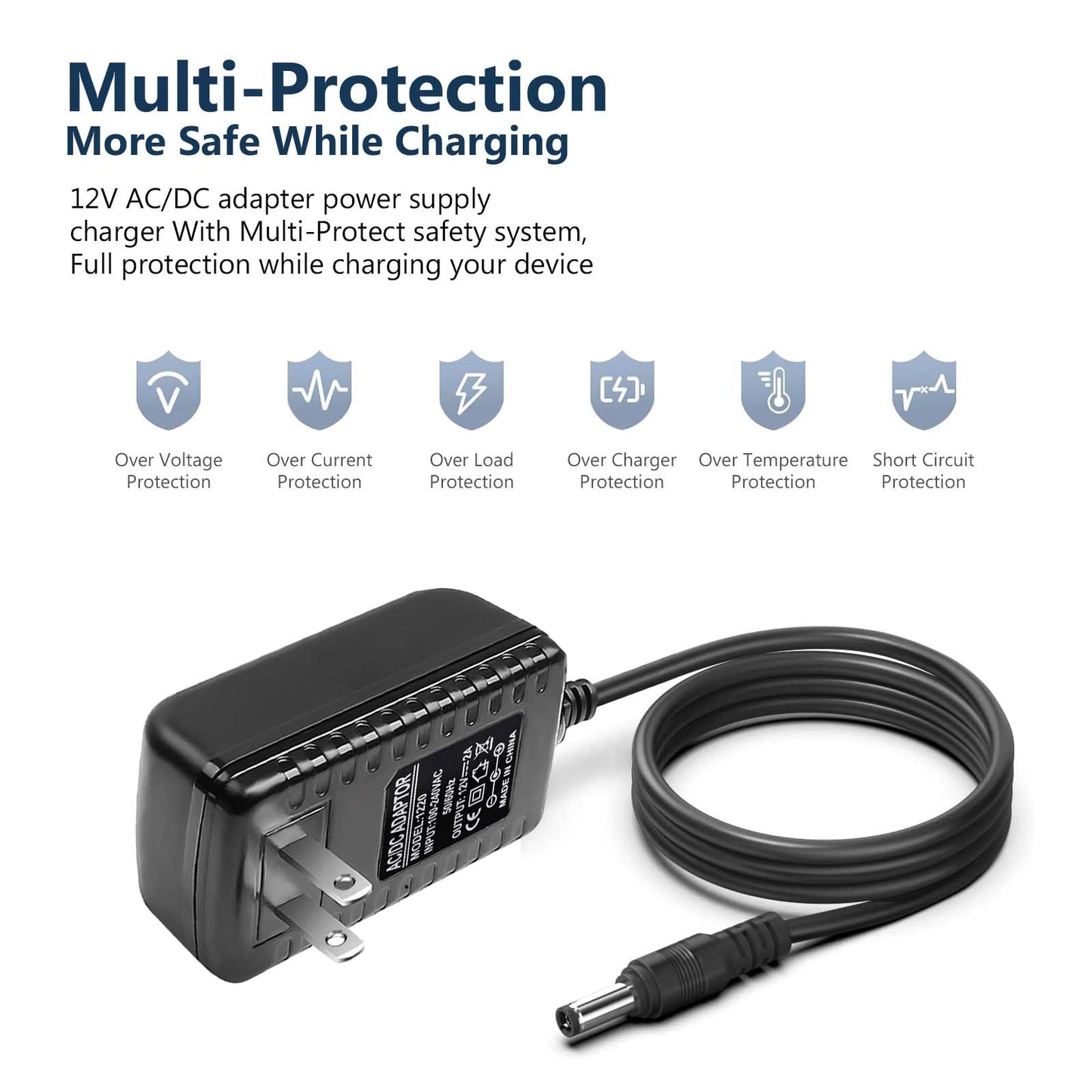 12V AC/DC Power Supply Adapter Compatible for Netgear Arlo Pro/Arlo Pro 2 Base Station VMB3000 VMB4000 CM500-100NAS CM500 CM31T MS3530 Wire-Free HD…
