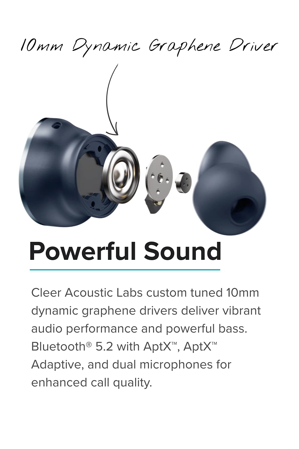 Cleer Audio Ally Plus II True Wireless Noise Canceling Earbuds, 33 Hours of Playtime, IPX4 Sweat Resistant, Crystal Clear Voice with Echo and Noise…