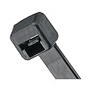 Panduit PLT1M-C0 Pan-Ty Locking Tie, Miniature, 3.9-Inch Length, Weather Resistant Nylon 6.6, Black (100-Pack)