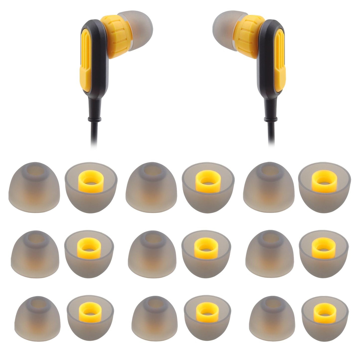 NANLANFAN Replacement Silicone Ear Tips for Dewalt Headphones, Compatible with Dewalt Heavy Duty/Jobsite Pro/Heavy Duty 2-in-1 Bluetooth Neckband