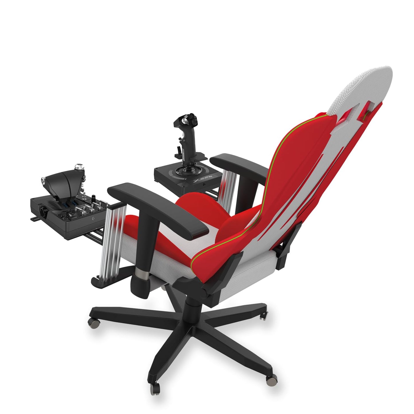 Avisiri 2 Set The Metal Joystick Mount for Gaming Chair, Flight Sim Game Joystick, Throttle & Hotas Systems Fits for Logitech G X56, X52, Thrustmaster