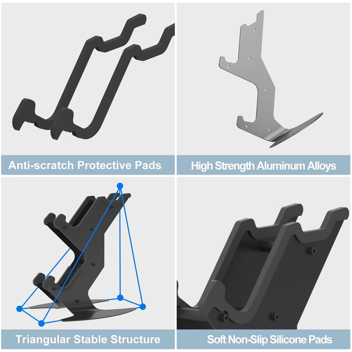 DOYO Controller Stand Organizer for Desk, Universal Headphone Stand for Xbox PS5 PS4 Switch, Headset Holder & Desk Mounts, Gaming Desk Accessories