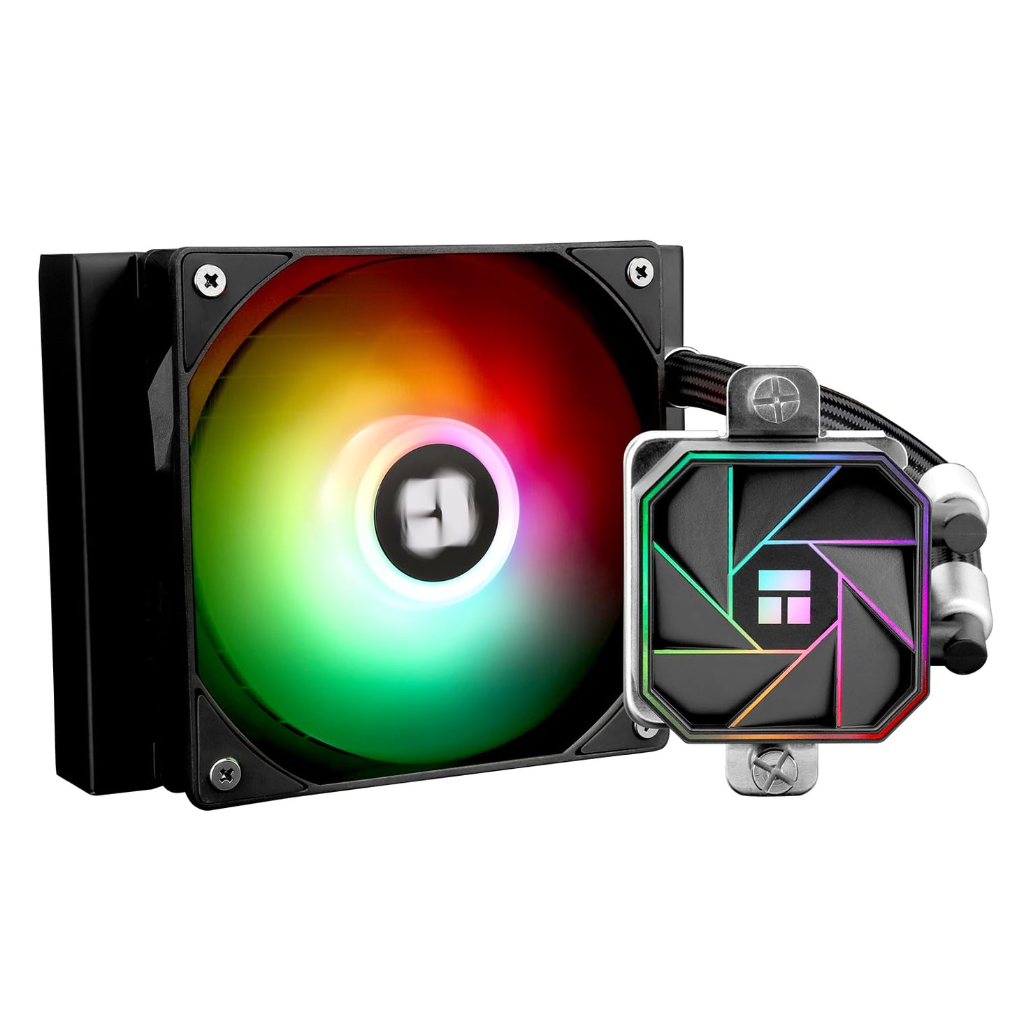 Thermalrlght Aqua Elite 120 V3 Liquid CPU Cooler, AIO Pump Head Speed up to 3300RPM, TL-C12B-S V2 PWM Fans,for AMD/AM4/AM5, Intel