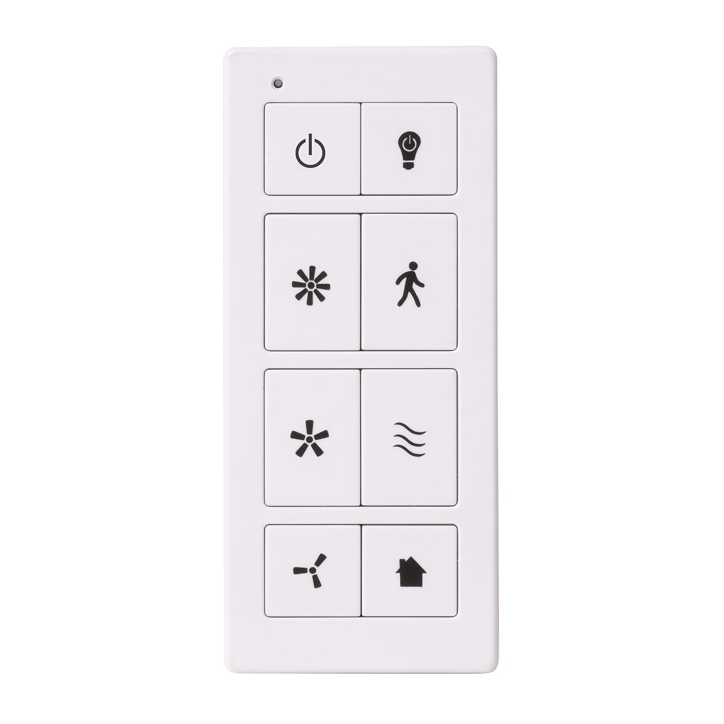 Prominence Home Universal Ceiling Fan Remote Control Kit with Receiver, Wall Dock and Batteries, For Downrod Ceiling Fans ONLY - 51433-01 - White