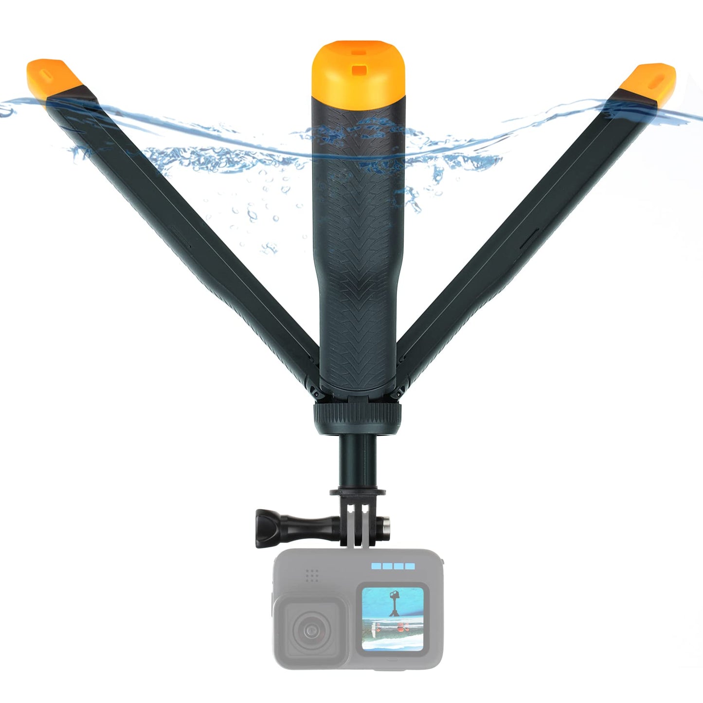 SOONSUN 4in1 Floating Selfie Stick Hand Grip Tripod for GoPro Hero 13 12 11 10 9 8 7 6 5 4 Session Max, AKASO, SJCAM Action Camera, Waterproof