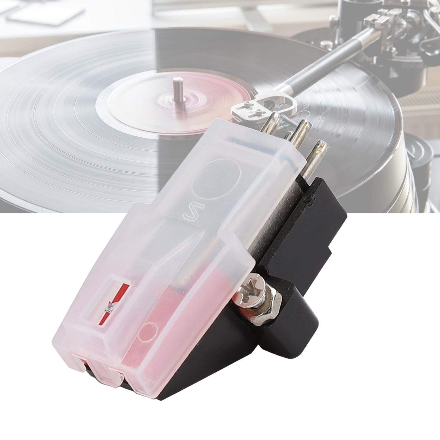 ASHATA Turntable Replacement Needle, Record Player, Record Magnetic Stereo Double Record Player Needle Phonograph ,Precision Magnetic Head,Pure Sound