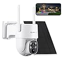 yeewise 2K NightColor Solar Security Camera, Wireless Pan & Tilt Battery Camera with Auto Tracking, Dual-Band Wi-Fi 6, Smart PIR Motion Detection