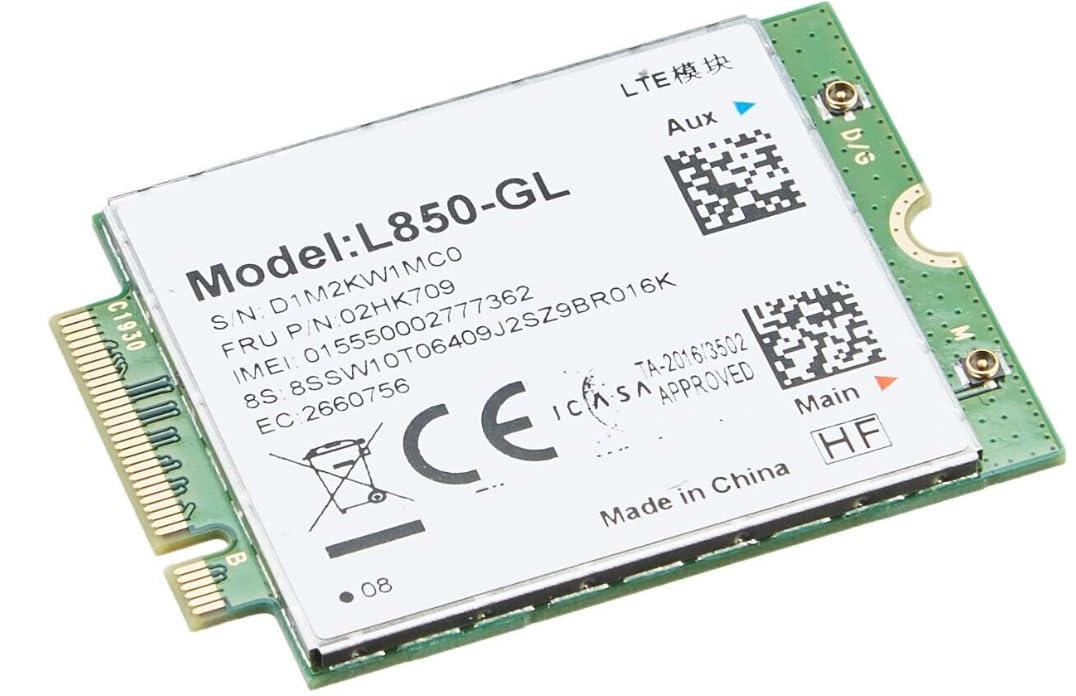 L850-GL CAT9 M.2 WWAN 4XC0R38452 02HK709 4G LTE Card for Lenovo ThinkPad X1 Fibocom