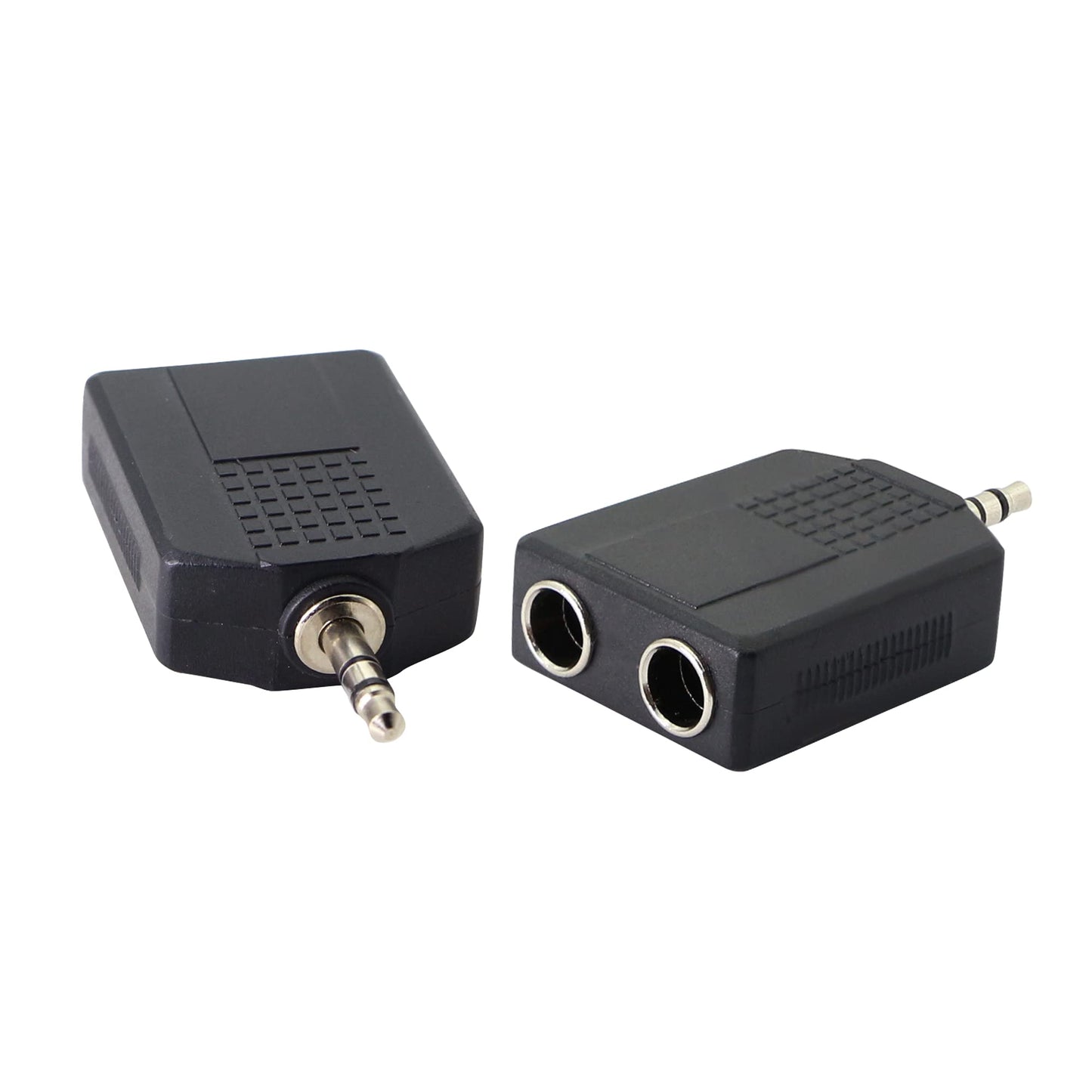 PNGKNYOCN 3.5mm (1/8 Inch) to 6.35mm (1/4 Inch) Stereo Audio Splitter?TRS 3.5mm Male to Two 6.35mm Female nterconnect Audio Connector Adapter(2-Pack)